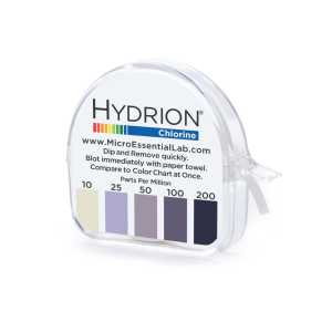 Hydrion CM-240 Chlorine Test Paper range 10-200 ppm