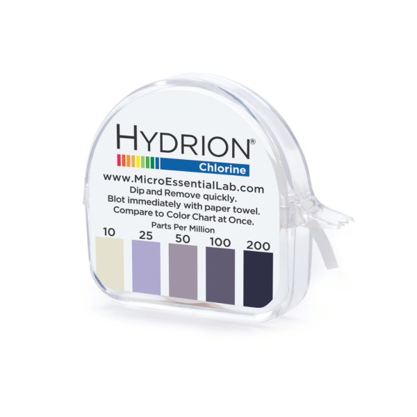 Hydrion CM-240 Chlorine Test Paper range 10-200 ppm