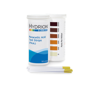 Hydrion PAA-2000 Peracetik Acid Test Paper 0-2000 PPM